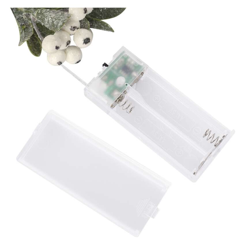 LED Deko – mistelzweig, 2x AA, warmweiß, Zeitschaltuhr