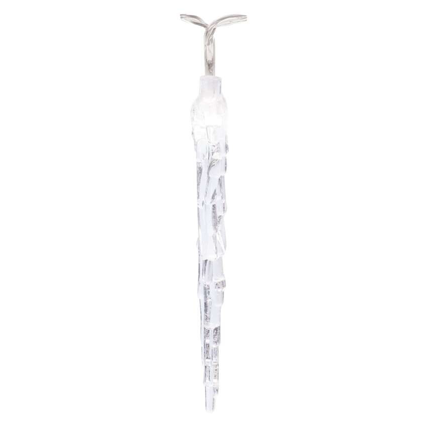 LED Weihnachtsgirlande – 10x Eiszapfen, 1,35 m, 2x AA, Innen, Kaltweiß, Timer