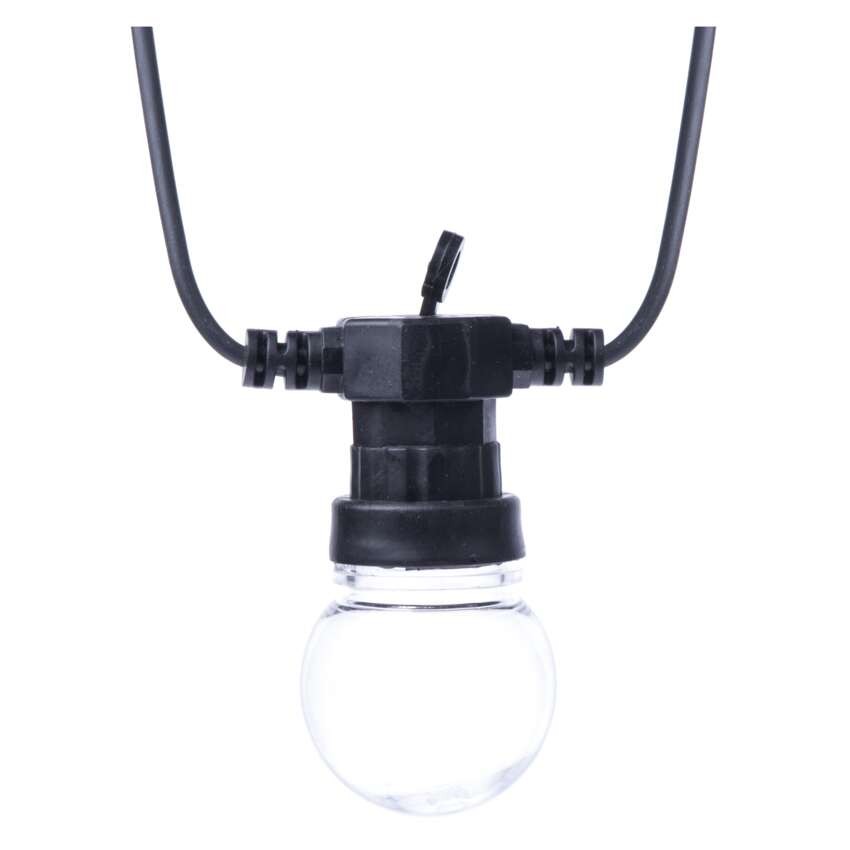 LED fényfüzér – 10x party égő, 5 m, kültéri és beltéri, többszínű