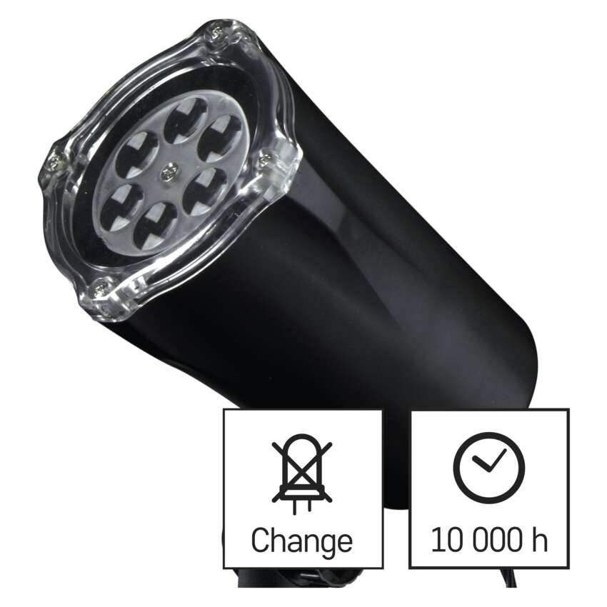 LED Weihnachtlicher dekorativer Projektor – Flocken, Außen und Innen, weiß