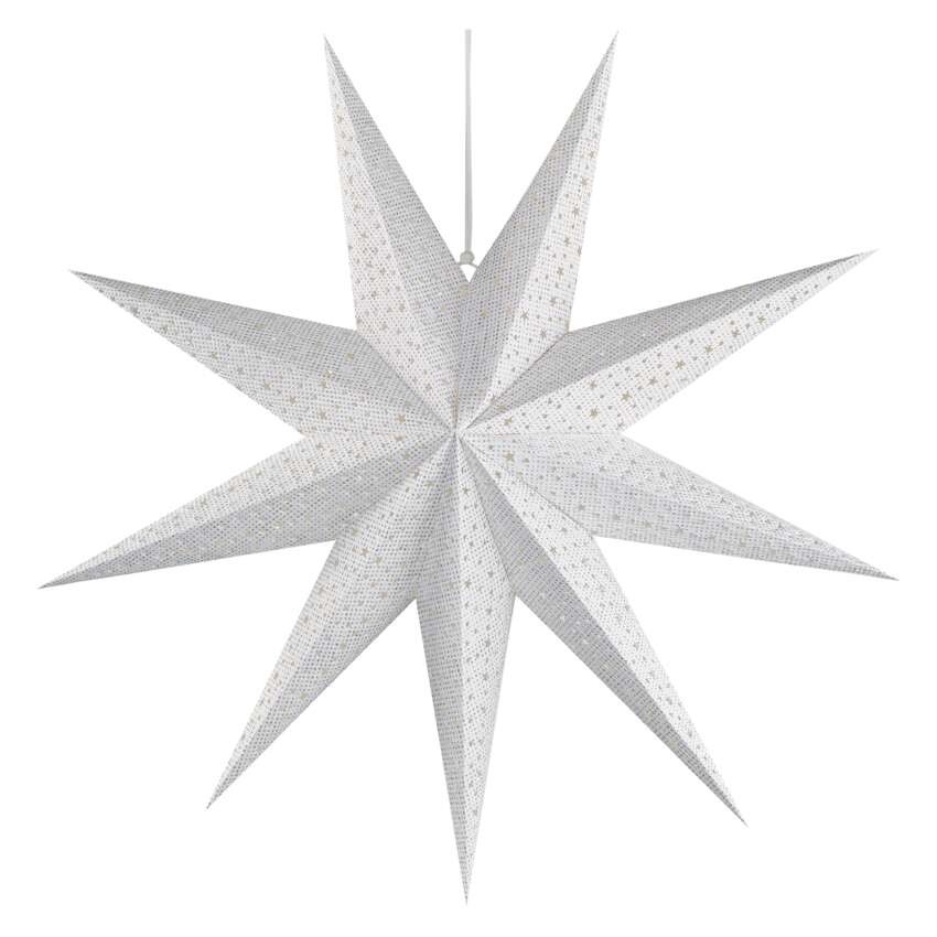 LED Papierstern zum Aufhängen, 60 cm, Innen