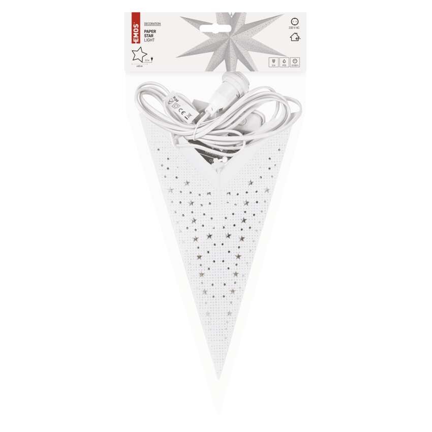 LED Papierstern zum Aufhängen, 60 cm, Innen