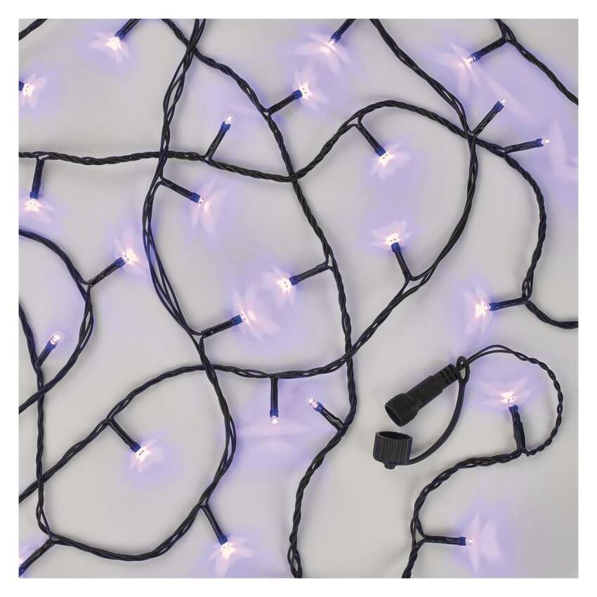 Standard LED Verbindungskette, 10 m, Außen/Innen, violett