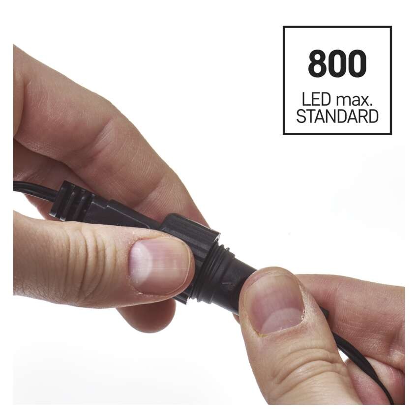 Verteiler für Verbindungsketten Standard schwarz, 0,5 m, Außen/Innen
