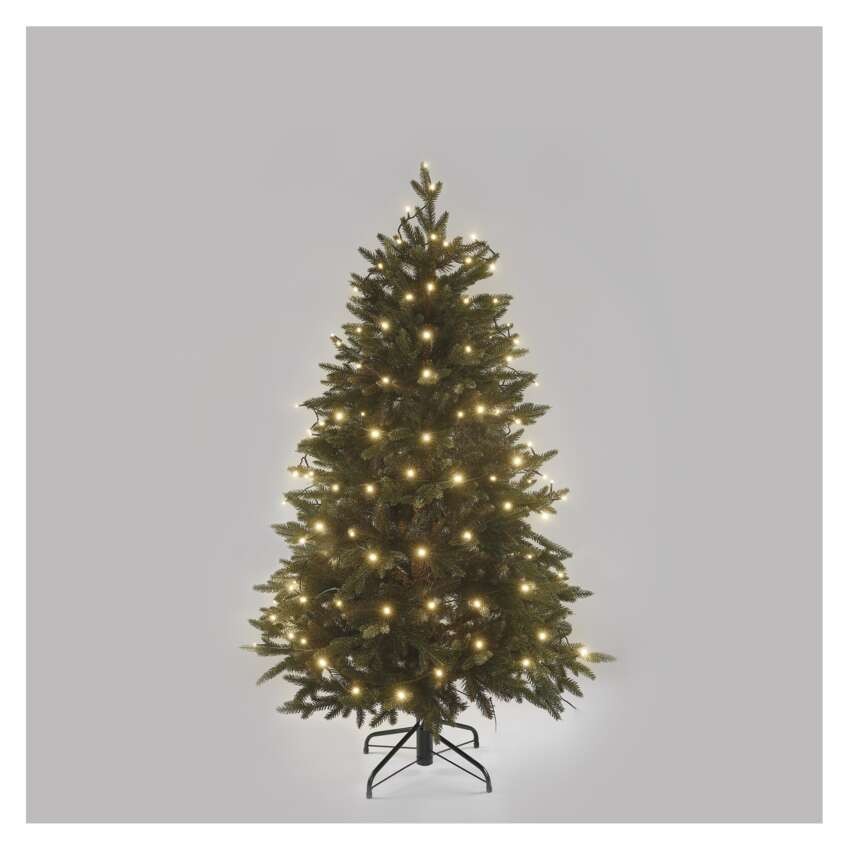 LED Weihnachtliche Lichterkette, 18 m, Außen/Innen, warmweiß, Timer