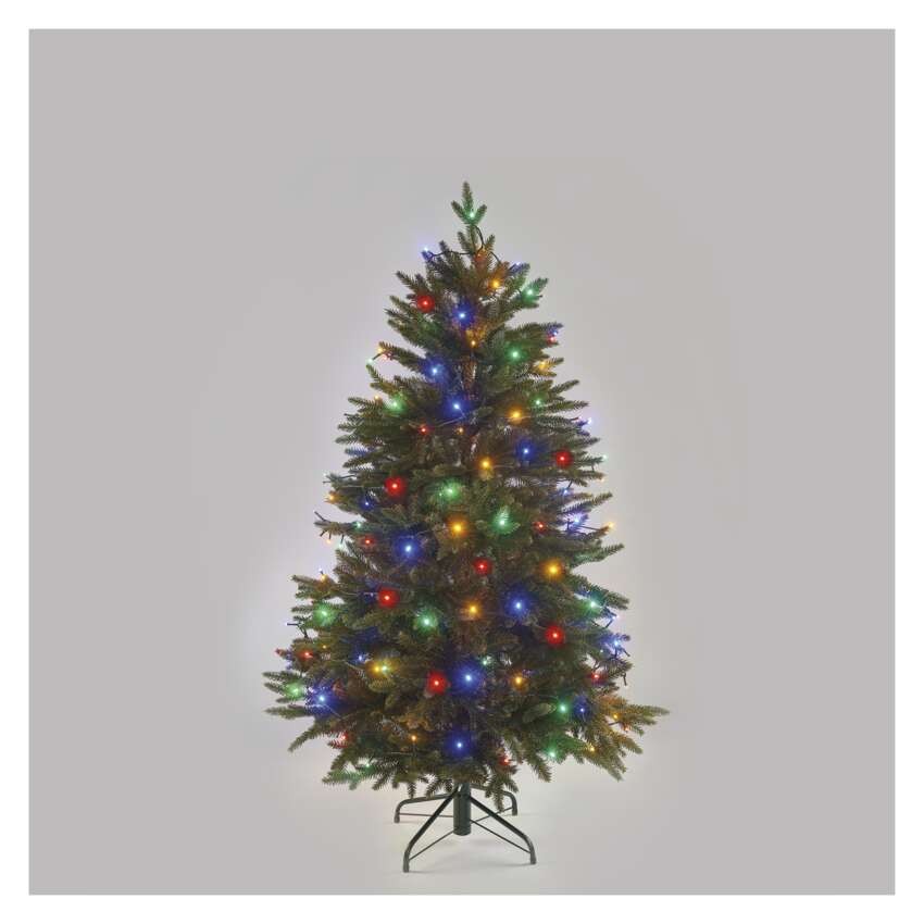LED vánoční řetěz, 18 m, venkovní i vnitřní, multicolor, programy, časovač
