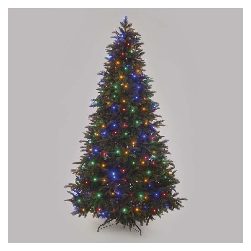 LED Weihnachtliche Lichterkette, 50 m, Außen/Innen, Multicolor, Programme, Timer