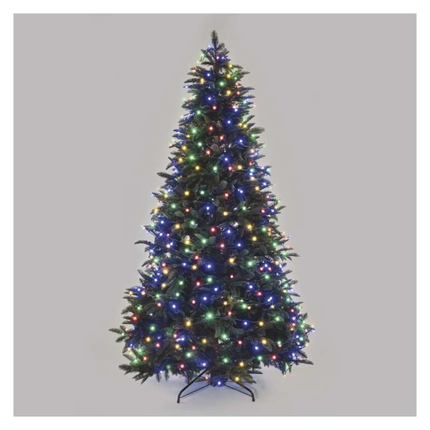 LED Weihnachtslichterkette Cherry – Kugeln, 48 m, Außen und Innen, Multicolor, Timer