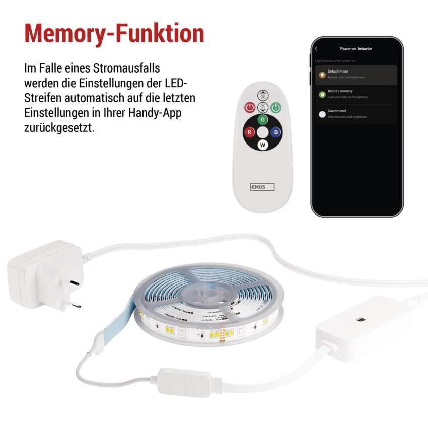 GoSmart LED-Streifen WiFi 2m, 11W, 750lm, RGB/CCT