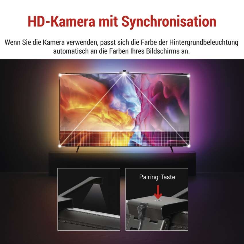 GoSmart Ambient LED RGB Beleuchtung für TV 75“ (189 cm)