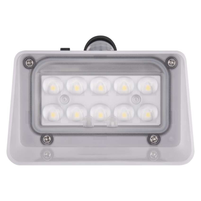 Solarna LED svetilka LUNIS s senzorjem gibanja, črna, nevtralna bela