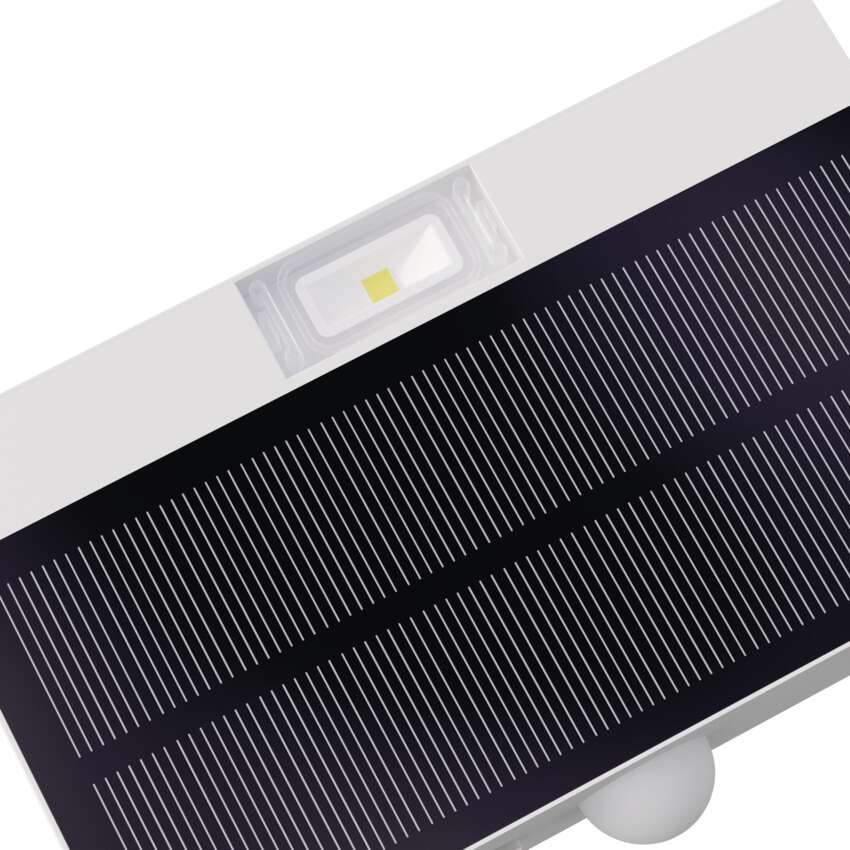 Solární LED svítidlo BRIXO s pohybovým čidlem, bílé, neutrální bílá