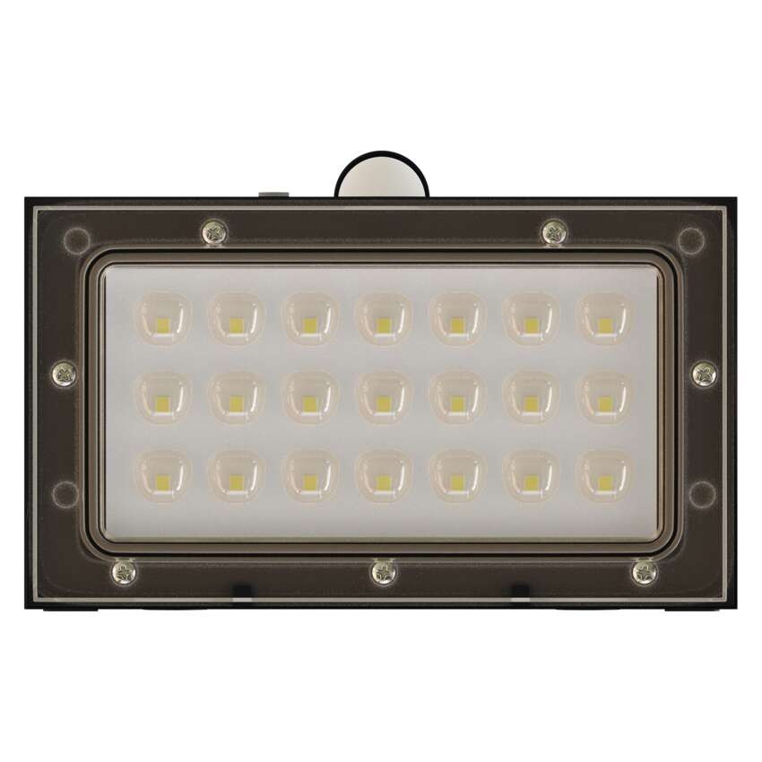 Solární LED svítidlo BRIXO s pohybovým čidlem, černé, neutrální bílá