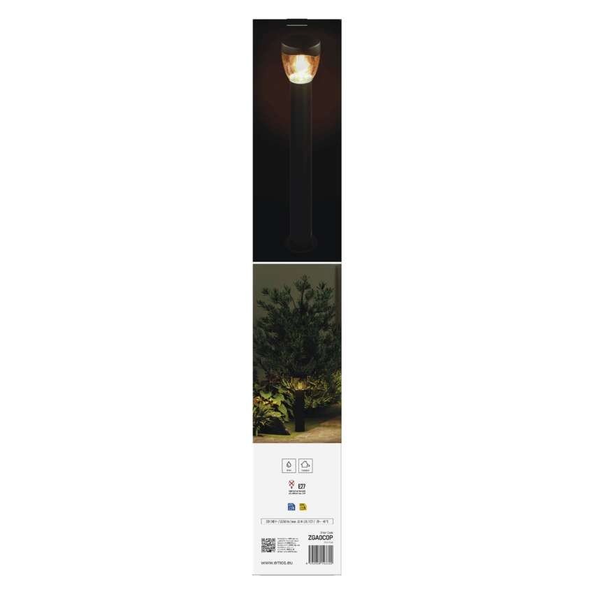 Garten-Pollerleuchte ARTEO, 12 x 12 x 80 cm, 1 x E27, 15 W