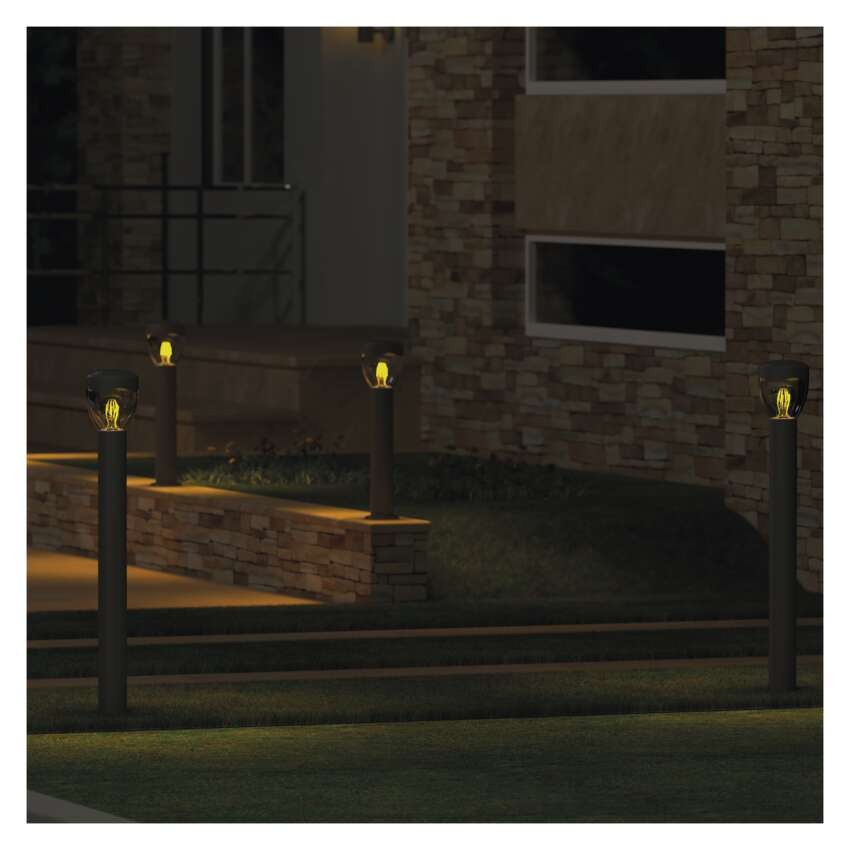 Garten-Pollerleuchte ARTEO, 12 x 12 x 80 cm, 1 x E27, 15 W