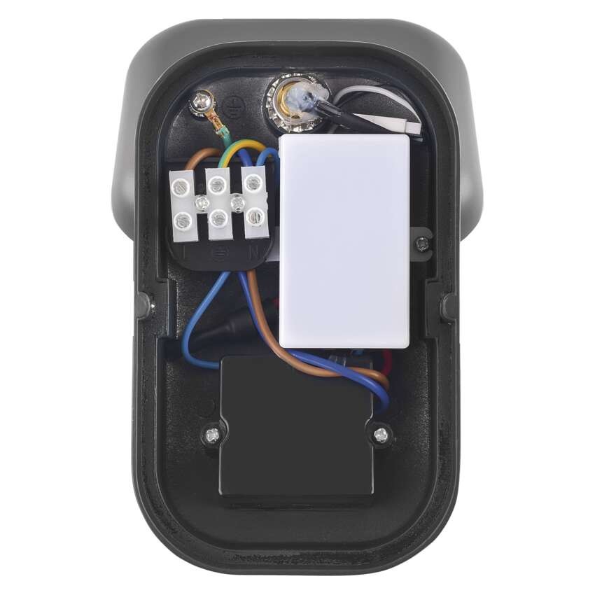 LED záhradné nástenné svietidlo NIKA, senzor súmraku, 12 x 12 x 20 cm, 12,8 W, teplá biela