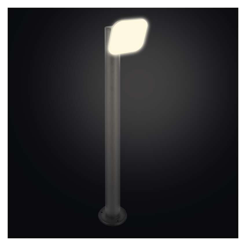 LED Garten-Pollerleuchte NIKA, 12 x 12 x 80 cm, 12,5 W, warmweiß