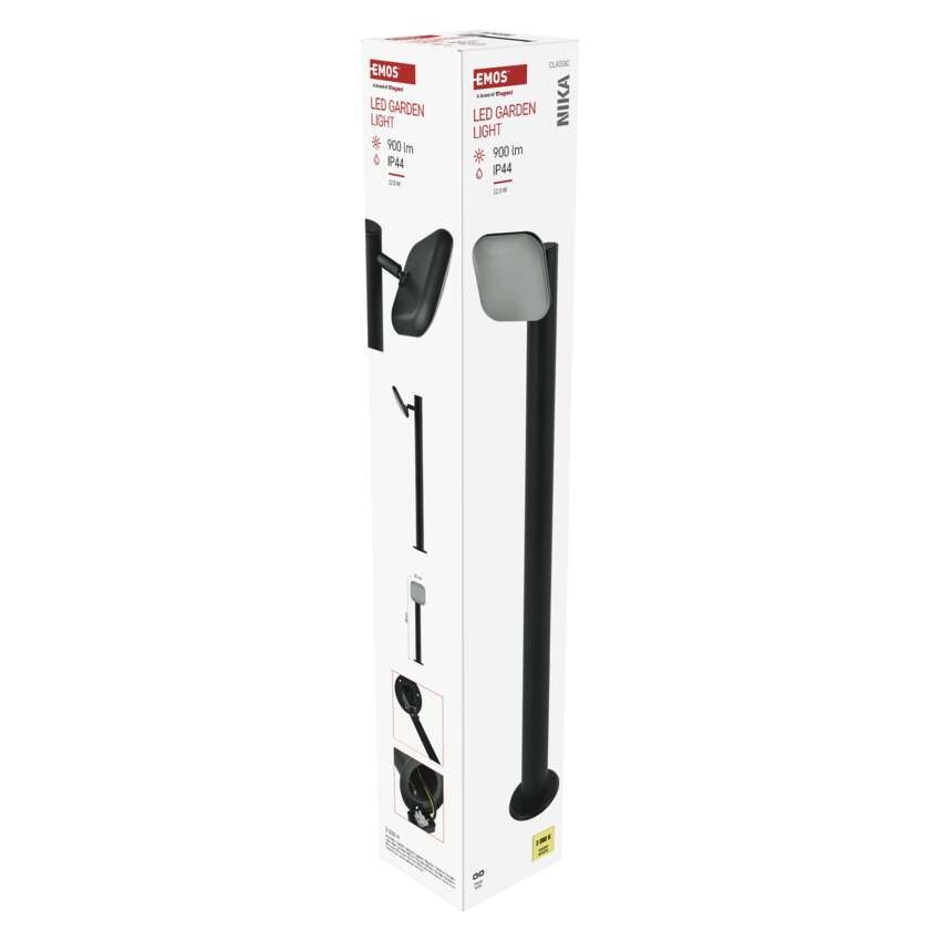 LED Garten-Pollerleuchte NIKA, 12 x 12 x 80 cm, 12,5 W, warmweiß
