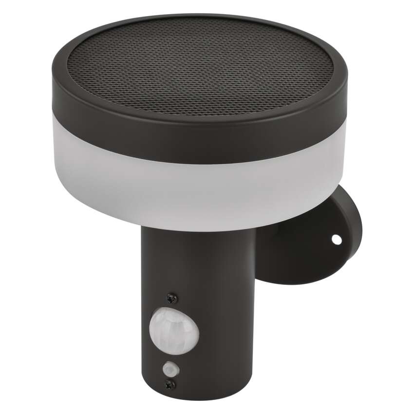 Vrtna LED stenska svetilka TERION s PIR senzorjem, 12,5 x 14,7 x 14,6 cm