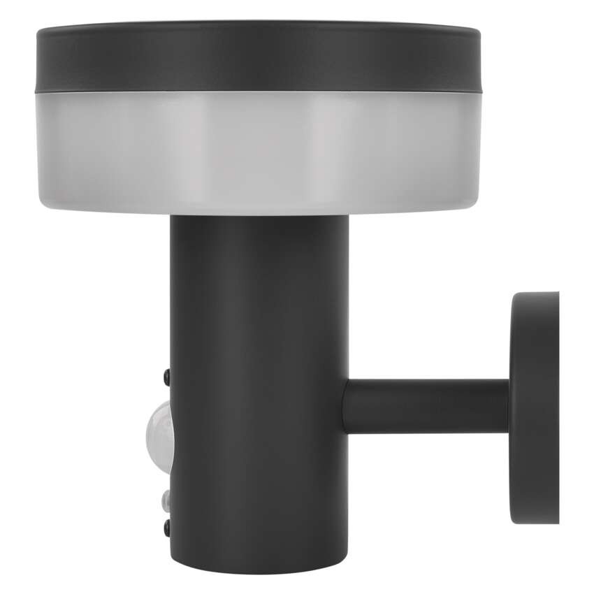 Vrtna LED stenska svetilka TERION s PIR senzorjem, 12,5 x 14,7 x 14,6 cm
