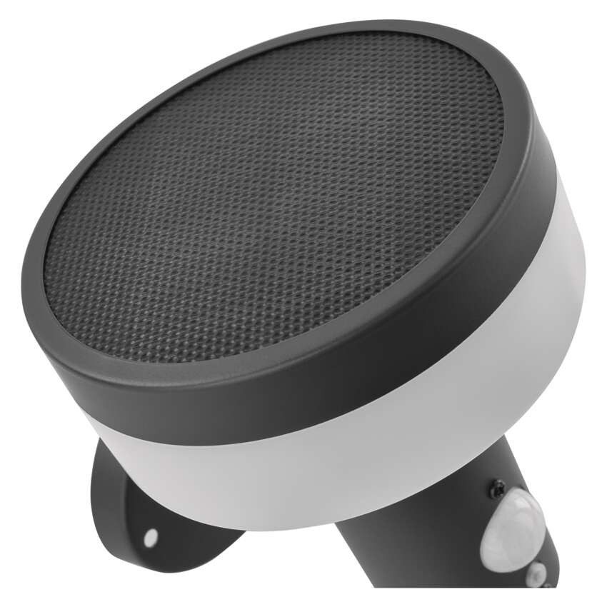 Vrtna LED stenska svetilka TERION s PIR senzorjem, 12,5 x 14,7 x 14,6 cm