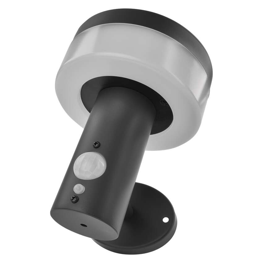 Vrtna LED stenska svetilka TERION s PIR senzorjem, 12,5 x 14,7 x 14,6 cm