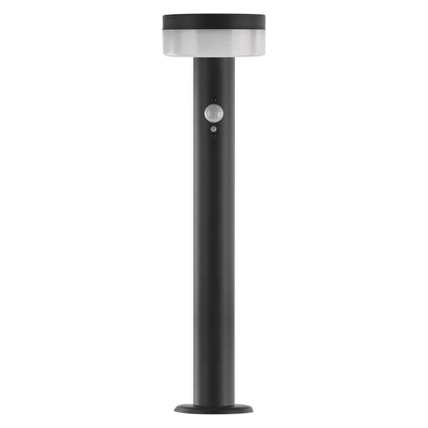 LED záhradné solárne stĺpikové svietidlo TERION, senzor súmraku, 12,5 x 12,5 x 50 cm