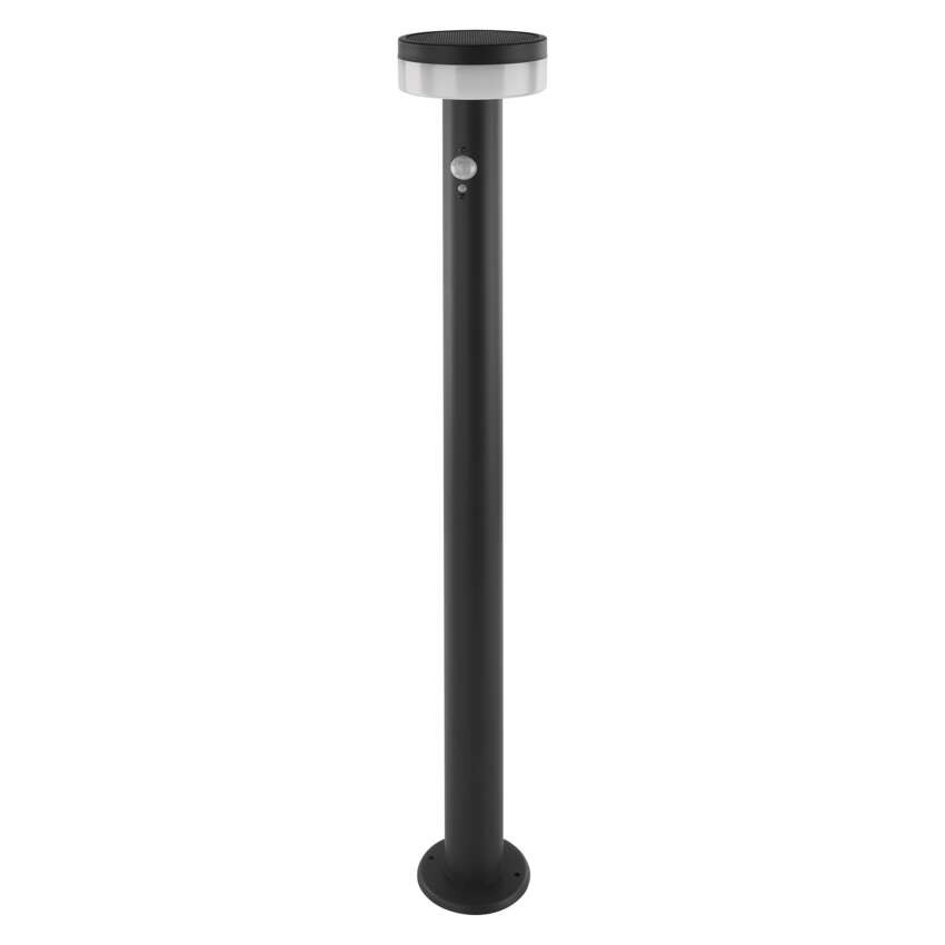 LED napelemes kerti oszloplámpa TERION szürkületérzékelővel, 12,5 x 12,5 x 80 cm