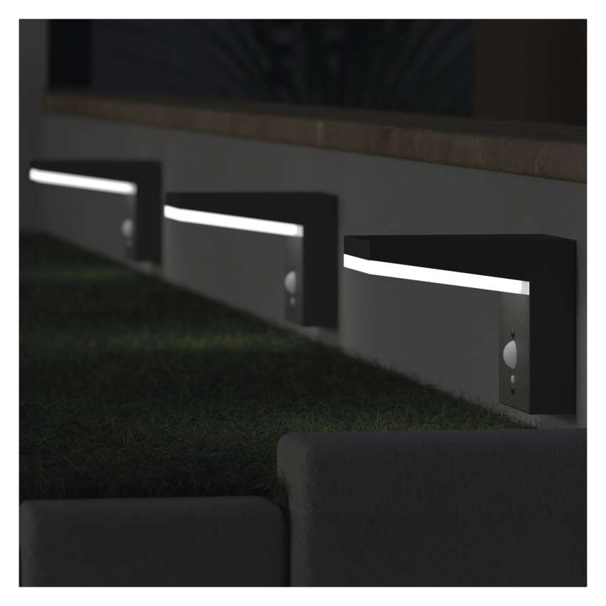 LED Solar-Garten-Wandleuchte VEREA mit Dämmerungssensor, 10,7 x 15,4 x 13 cm