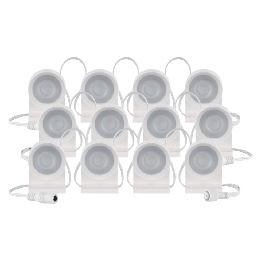 GoSmart LED-Strahler - 255 cm Kette, 12 Teile, 7 W, RGBIC+CCT, dimmbar, WiFi