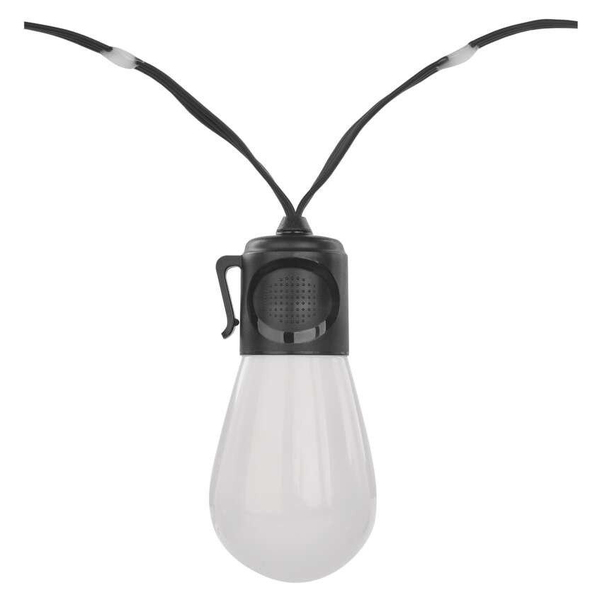 GoSmart LED-Lichterkette – 15× Party-Glühbirnen, 15 m, für außen und innen, RGBIC WiFi