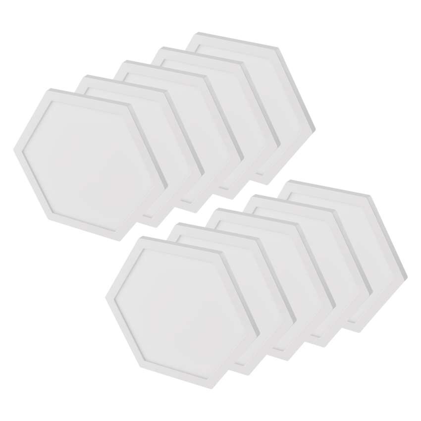 GoSmart LED svietidlo Hexagon, štartovací sada, 10 dielov, 19 W, RGBIC stmievateľné, WiFi