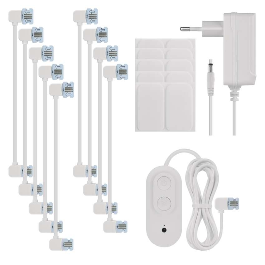 GoSmart LED svietidlo Hexagon, štartovací sada, 10 dielov, 19 W, RGBIC stmievateľné, WiFi