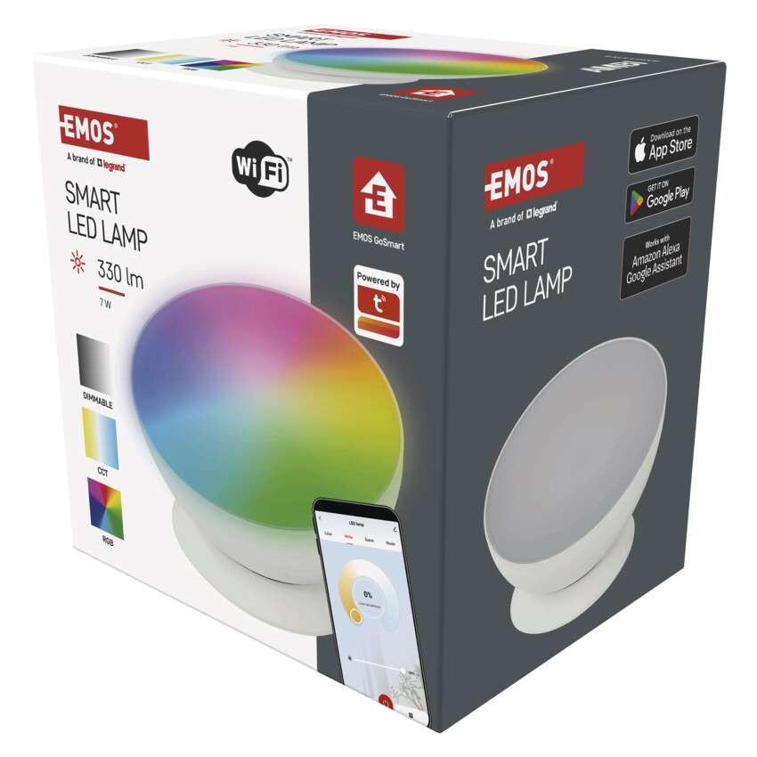 GoSmart LED Ambientelampe, weiß, warmweiß–kaltweiß/ RGB, WiFi