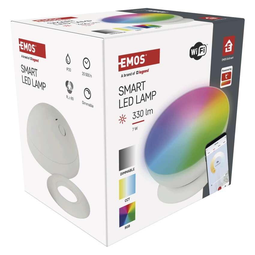 GoSmart LED Ambientelampe, weiß, warmweiß–kaltweiß/ RGB, WiFi