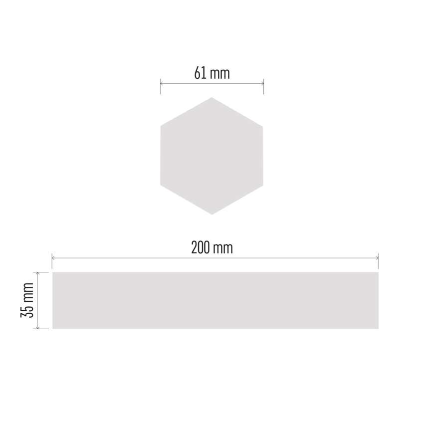 GoSmart LED-Leuchte Lines weiß, 9 Teile, 34 W, RGBIC dimmbar, WiFi