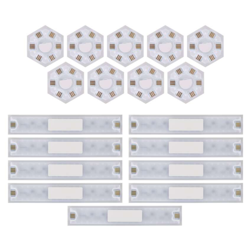 GoSmart LED Leuchte Lines schwarz, 9 Teile, 34 W, RGBIC dimmbar, WiFi