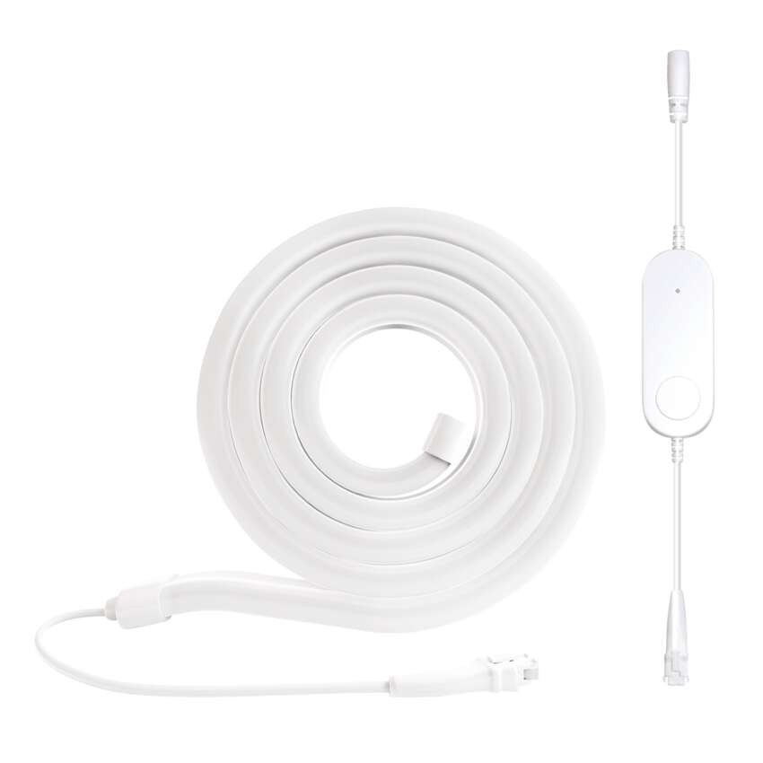 GoSmart Flexible LED-Leiste NEON weiß, 3 m, 23 W, RGBIC dimmbar, WiFi