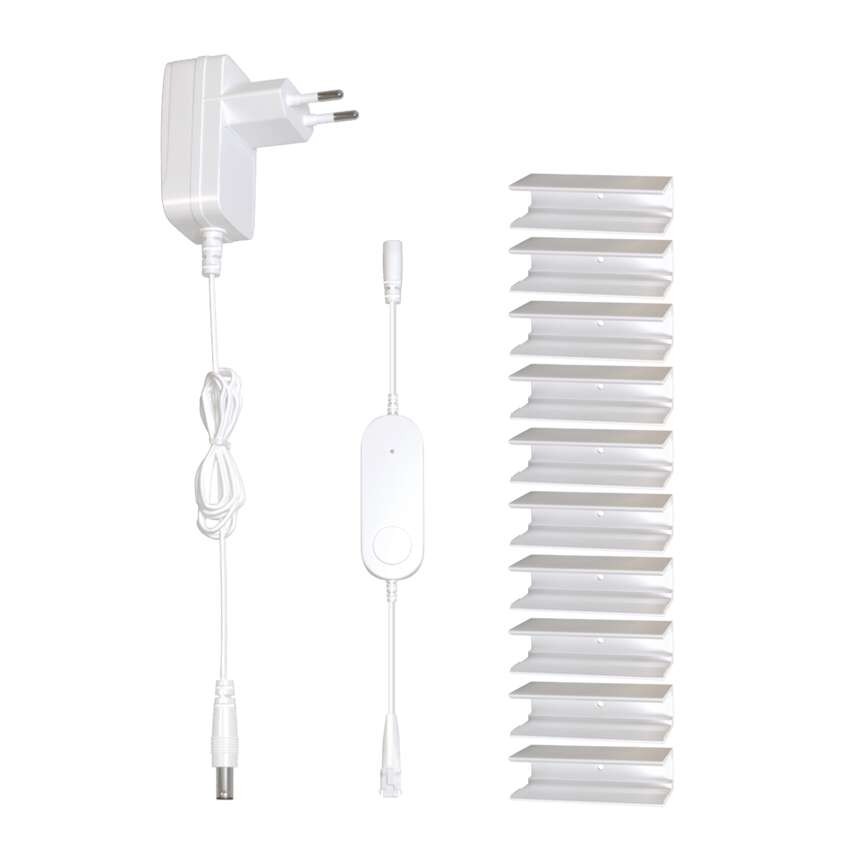 GoSmart Flexible LED-Leiste NEON weiß, 3 m, 23 W, RGBIC dimmbar, WiFi
