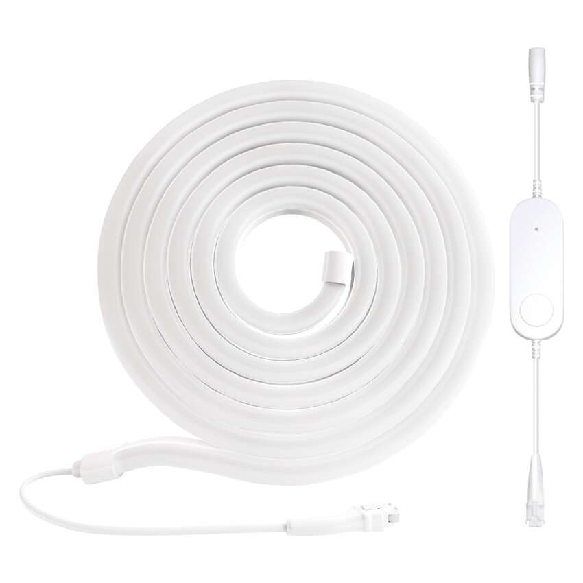 GoSmart Flexible LED-Leiste NEON weiß, 5 m, 33 W, RGBIC dimmbar, WiFi