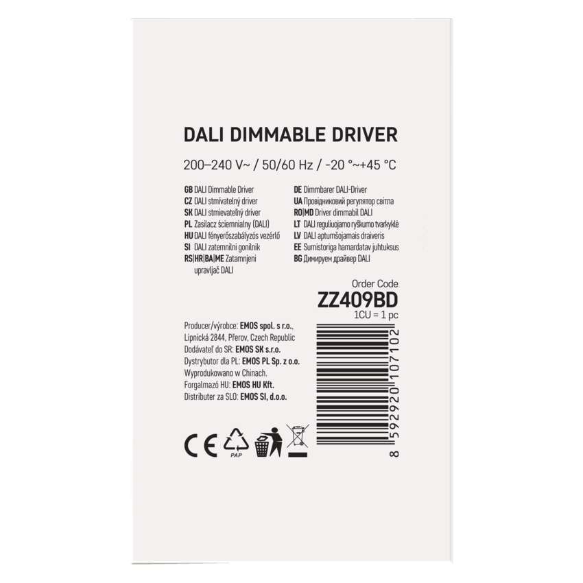 DALI Driver pro LED svítidla CC 1050mA 40W