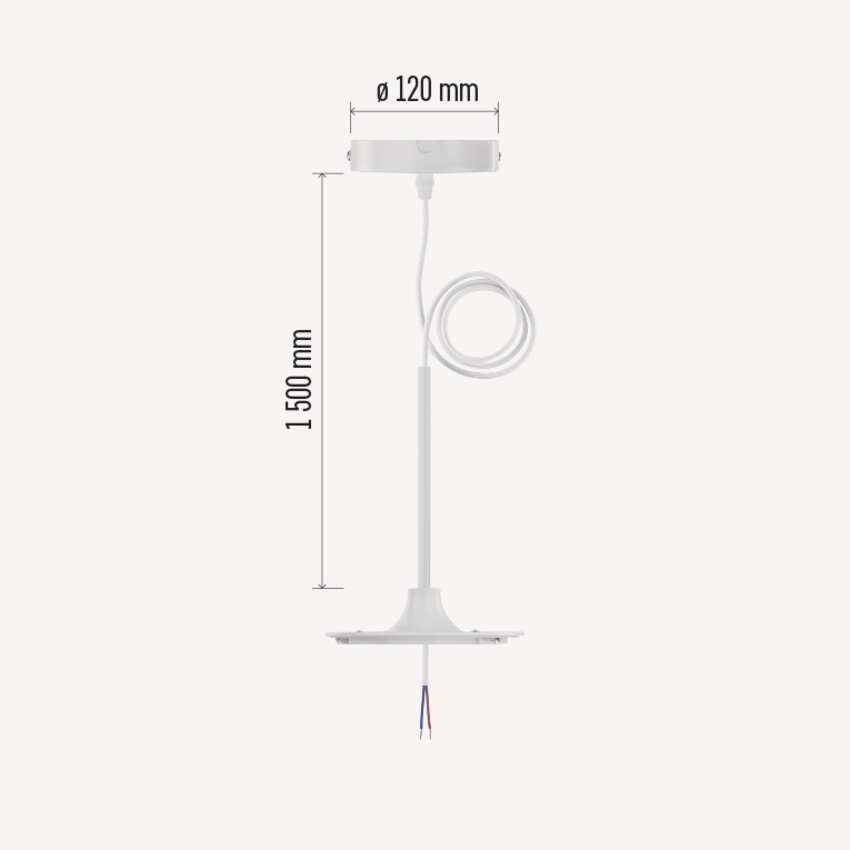 Pendel kit für led lum. weiss
