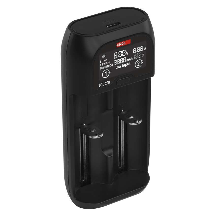 EMOS elemtöltő li-ion BCL-20D