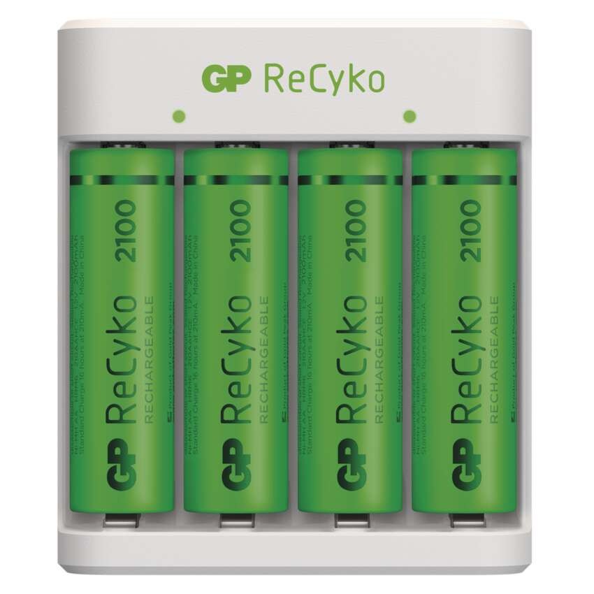 GP Akkumulátor töltő Eco E411+2xAA ReCyko 2100mAh