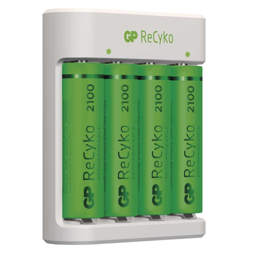 GP Akkumulátor töltő Eco E411+2xAA ReCyko 2100mAh