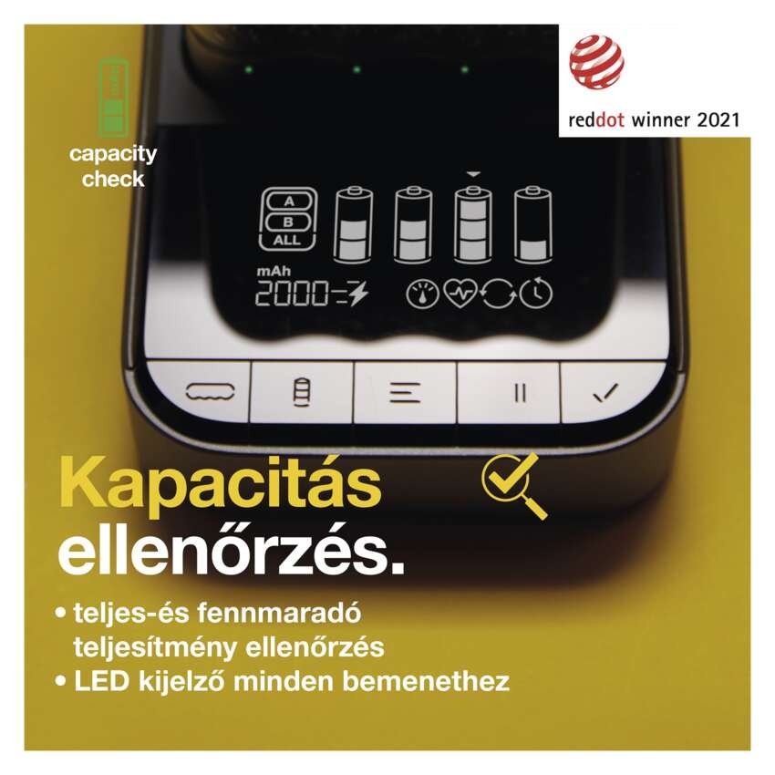 GP Pro akkumulátor töltő P461+4xAA ReCyko 2700mAh+ dokkoló