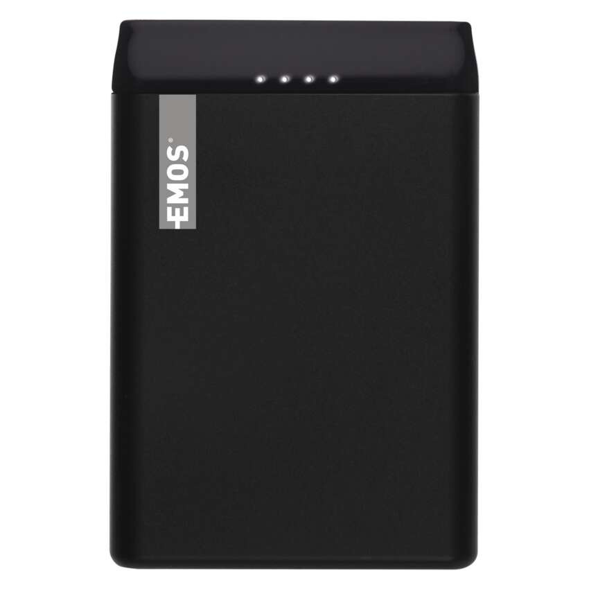Power bank EMOS Alpha 5, 5000 mAh, čierny + kabel USB-C