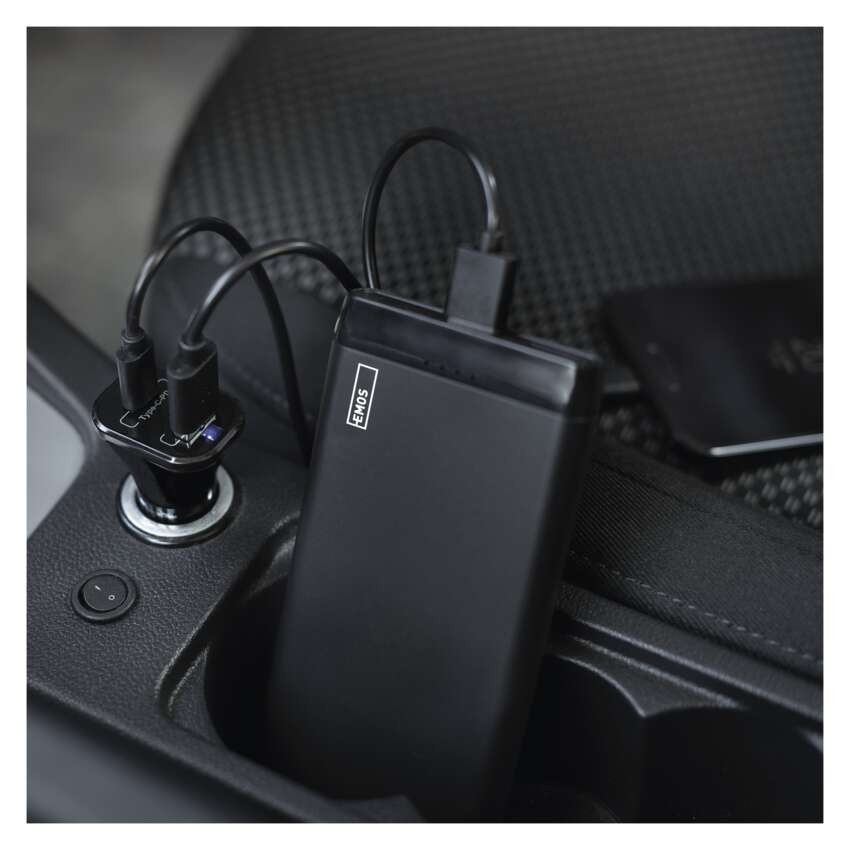 Powerbank EMOS Alpha 10S, 10 000 mAh, 10 W, schwarz