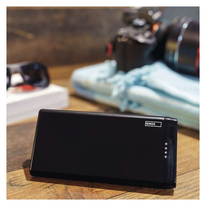 Powerbank EMOS Alpha 10S, 10 000 mAh, 10 W, schwarz
