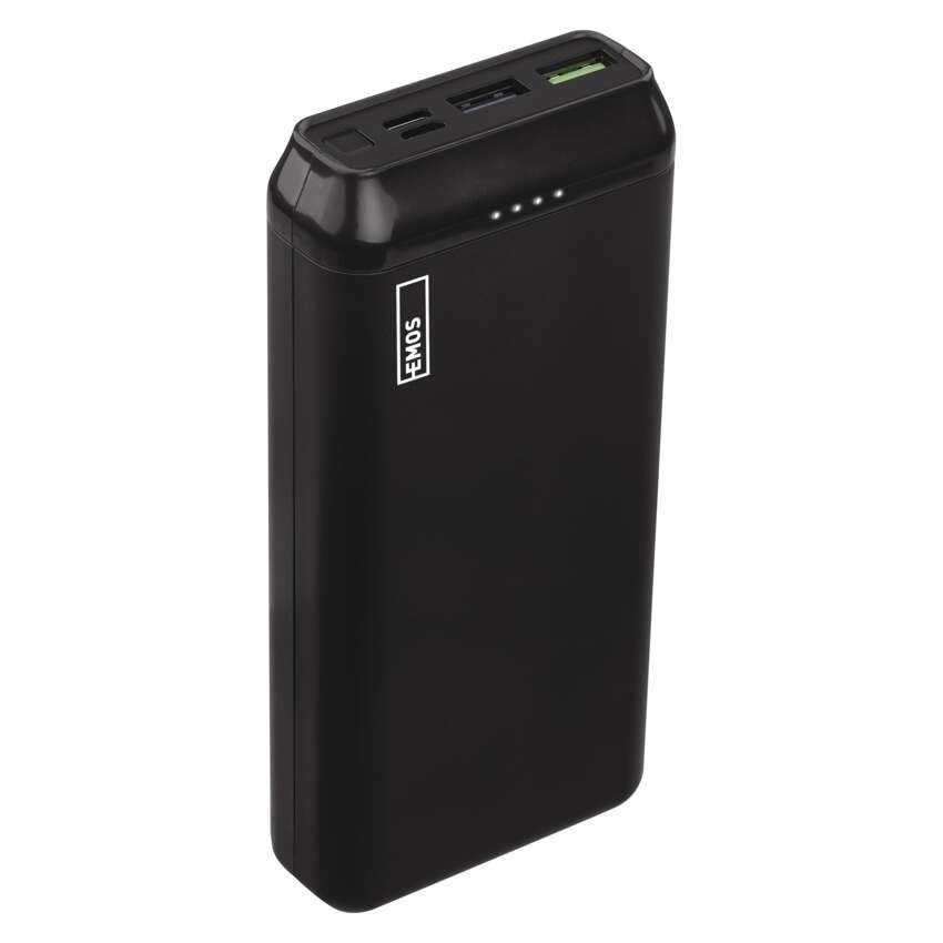 Powerbanka EMOS AlphaQ2 20, 20 000 mAh, 22,5 W, černá